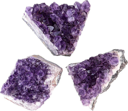 Amethyst Drusensegment Rohstück Kristall Cluster Fengshui Ornament