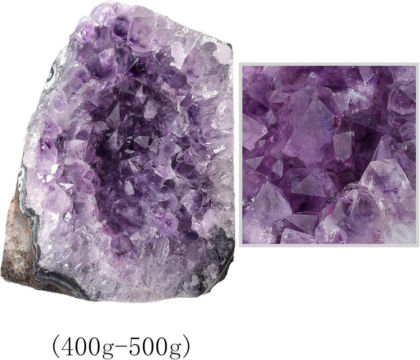 Natürlicher Amethyst Drusensegment Rohstück 400-500g