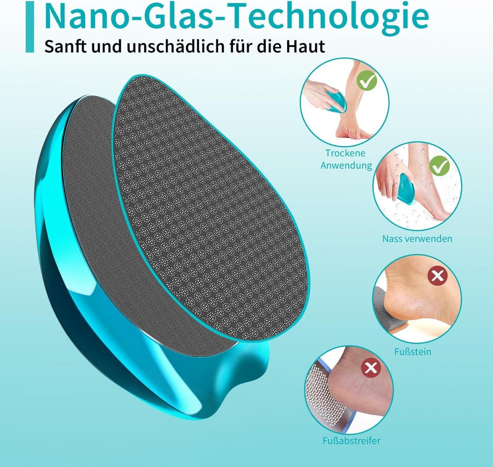 2in1 Nano Glas Hornhautentferner für Nass&Trocken