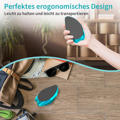 2in1 Nano Glas Hornhautentferner Profi Fußfeile für Nass & Trocken Fußpflege