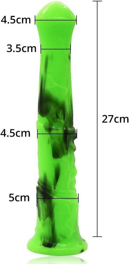 Flexibler Pferd Dildo 27 cm Realistischer G-Punkt Analdildo - Schwarz