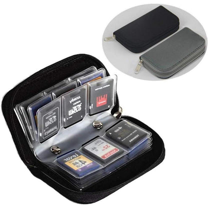 SD Karten Aufbewahrungstasche 22 Fächer Schutzhülle (2er