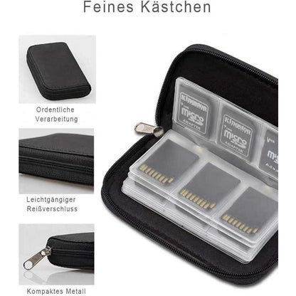 SD Karten Aufbewahrungstasche 22 Fächer Schutzhülle (2er