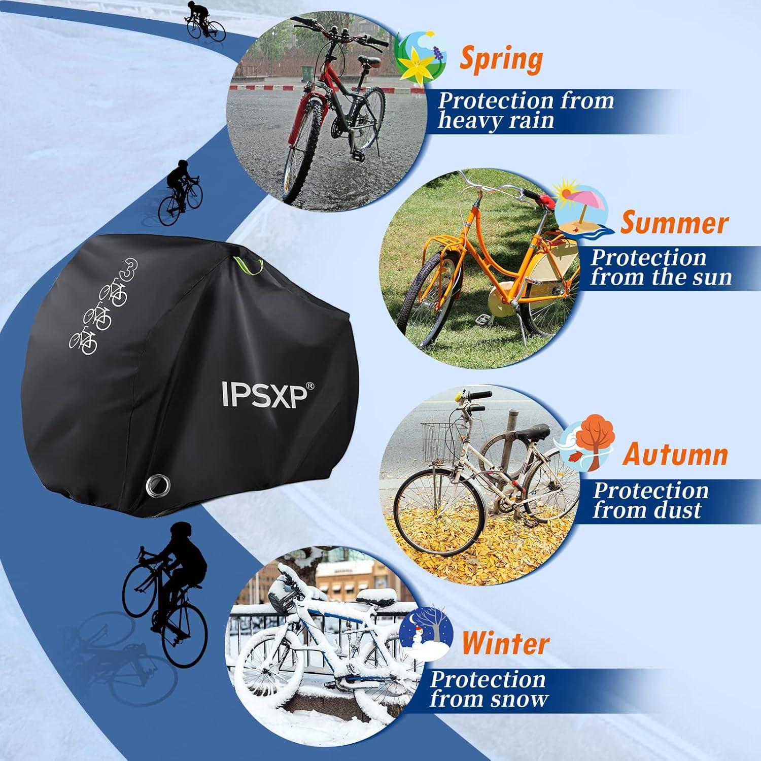 Fahrradabdeckung 210D Oxford Wasserdicht 208x112x110CM Schwarz-3