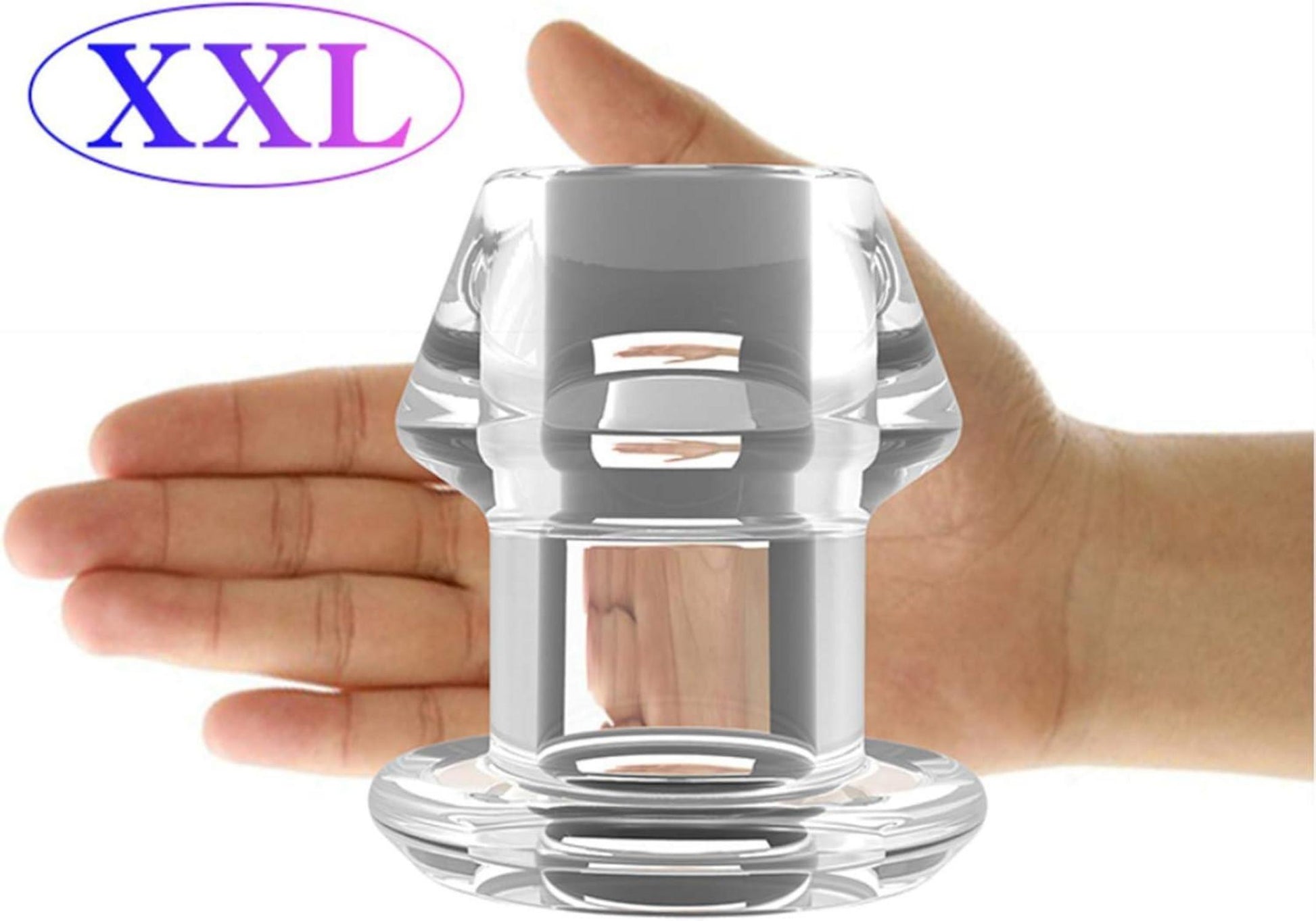 Hohler Transparenter Anal Expander mit Stecker - Analplug