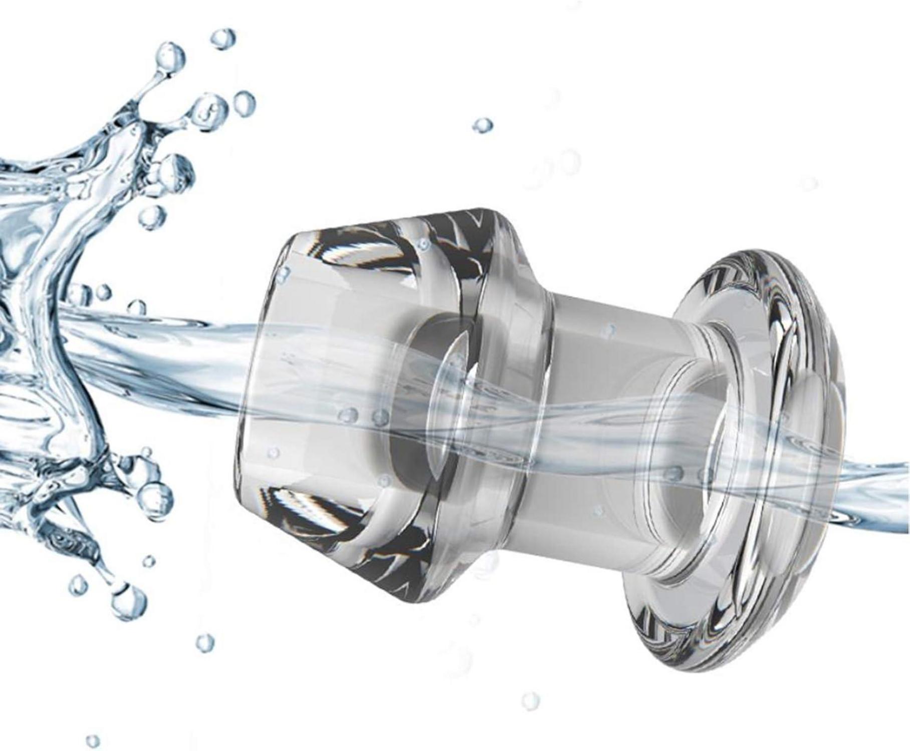 Analplug mit Stecker,Transparent Anal Expansion für Frauen Manner Paare