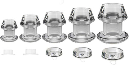 Hohler Analplug Transparent Anal Expansion Sexspielzeug 5 Größen für Paare