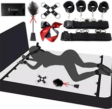 BDSM Set 9-teilig Straußenfeder Peitsche Satin Augenmaske Handschellen