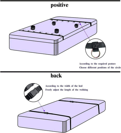 BDSM Set 9-teilig Straußenfeder Peitsche Satin Augenmaske Handschellen