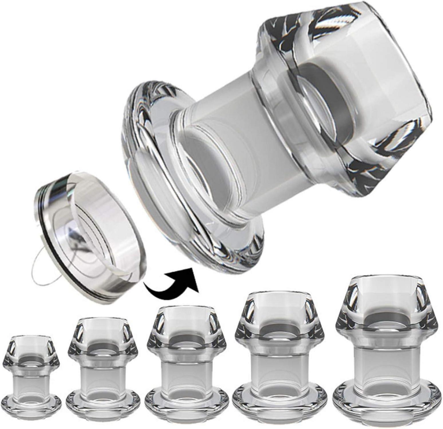 Hohle Anal Expander Transparent Analplug Vagina Dilatator Prostata