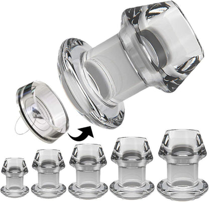 Hohle Anal Expander Transparent Analplug Vagina Dilatator Prostata