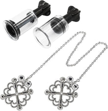 Nippelklemme mit Nippelsauger und Glocken BDSMAGE-Spielzeug