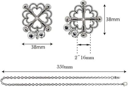 Nippelklemme mit Nippelsauger und Glocken BDSMAGE-Spielzeug