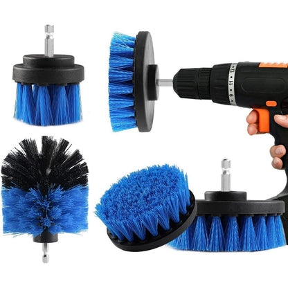 BOZKAA 4er Pack Power Scrubber Reinigungsbürsten Set in Gelb