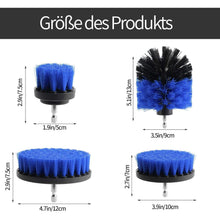 BOZKAA 4er Pack Power Scrubber Reinigungsbürsten Set in Gelb