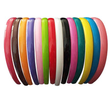 Bunte Kunststoff Stirnbänder mit Zähnen 15mm 13er Set