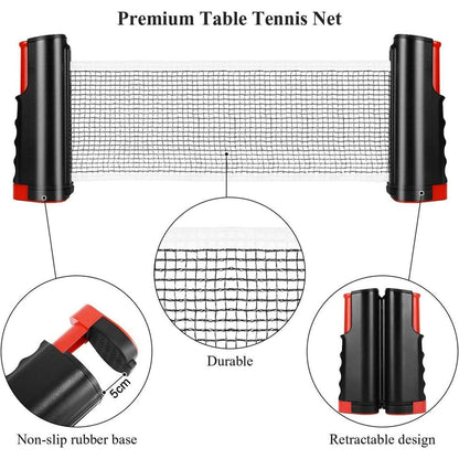 Tischtennisschläger Set mit Tischtennisnetz 2 Schläger