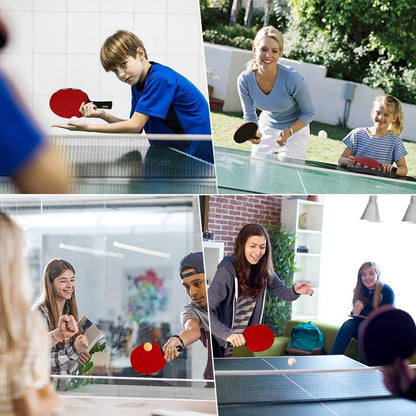 Tischtennisschläger Set mit Tischtennisnetz 2 Schläger