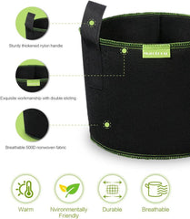 Tomaten Pflanzsack 5er Set 12L Vliesstoff mit