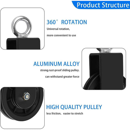 LFJ Umlenkrolle Fitness Set mit Schaukelgurt und