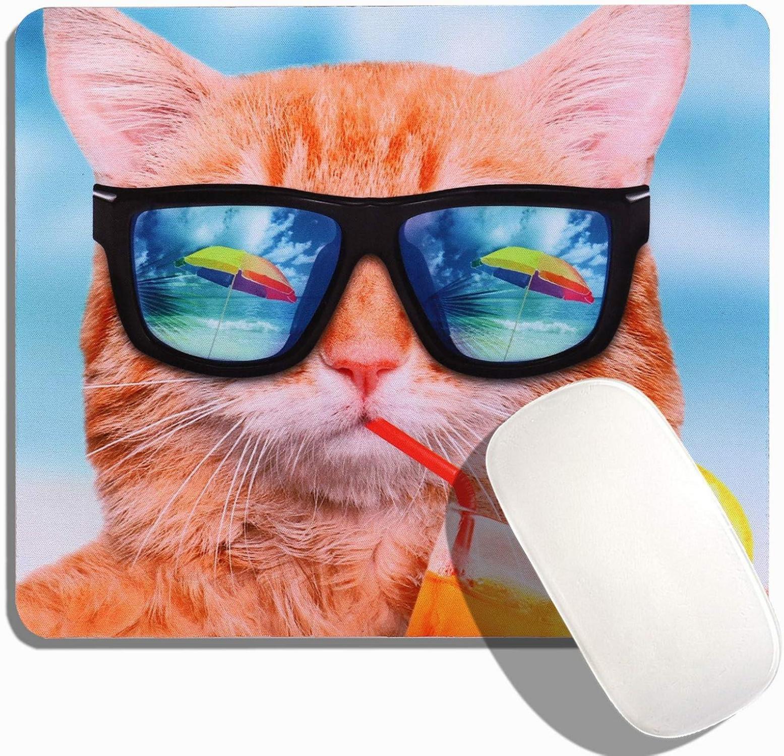AOKSUNOVA Mauspad Office Klein Niedliches Design Mousepad 24 x 20 x 0,3 cm