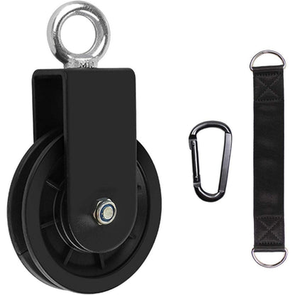 LFJ Umlenkrolle Stahlseil mit Schaukelgurt und