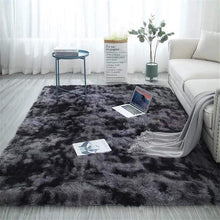 Flauschiger Dunkelgrauer Shaggy Teppich 60 x 120 cm