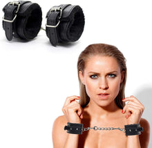 SM Handschellen Set Leder Plüschfutter Bondage Erotik BDSM