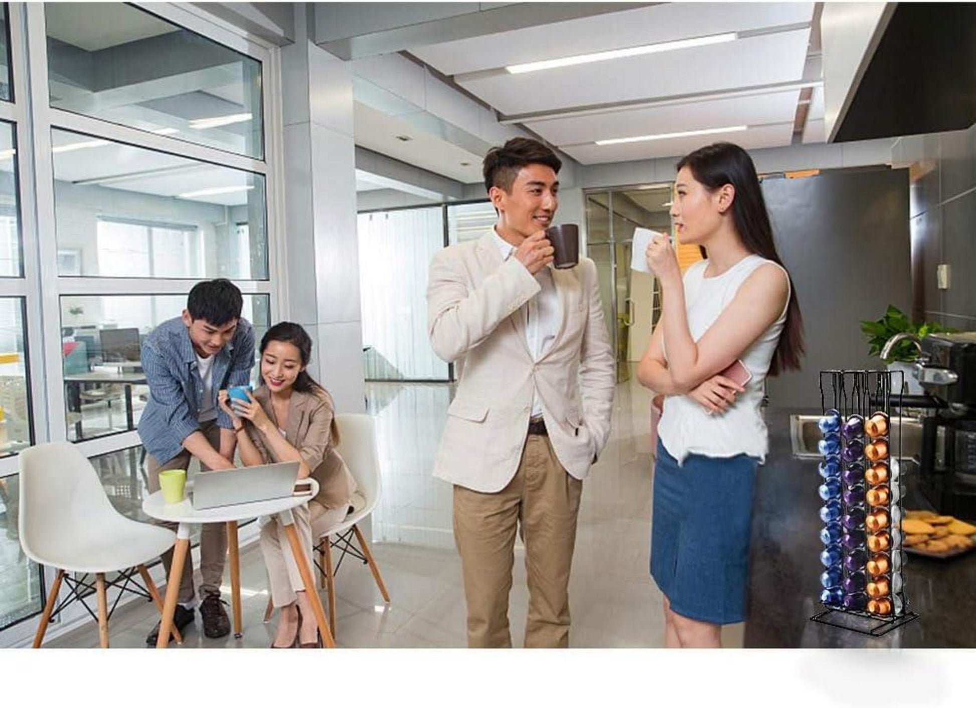 Kapselhalter für 60 Nespresso Kapseln Metallständer