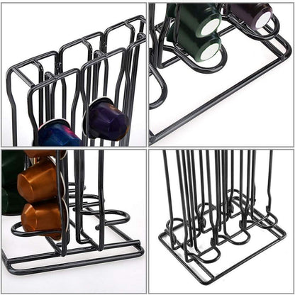 Kapselhalter für 60 Nespresso KaffeeKapseln Metall Stand