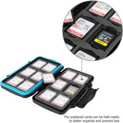 JJC Speicherkartengehäuse 24 Steckplätze wasserabweisend