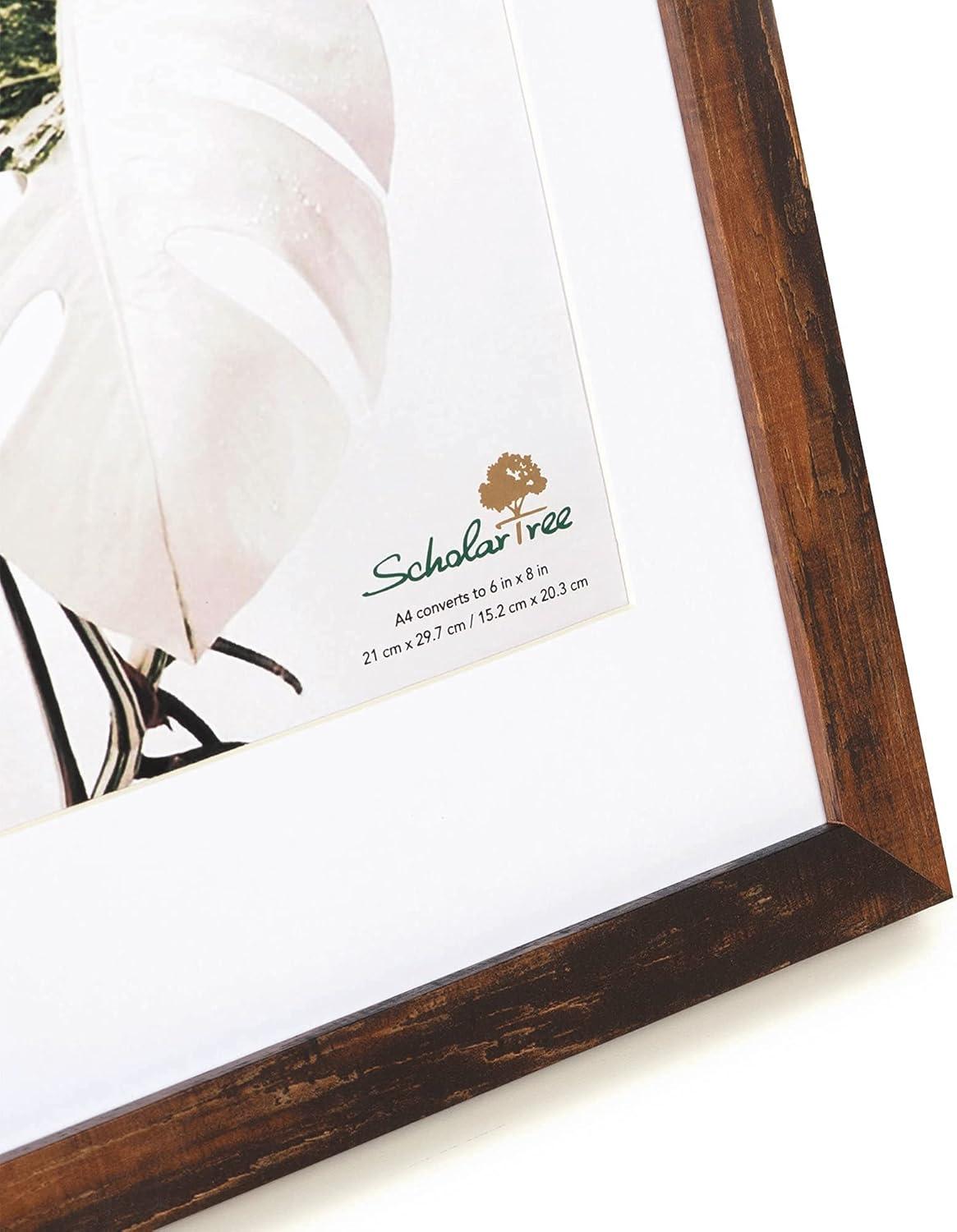 Scholar Tree A4 Bilderrahmen Feuerfarbe 2er Set Passepartout 15x20 cm Wandmontage