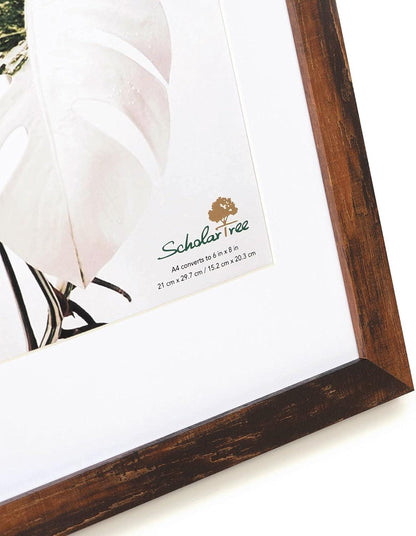 Scholar Tree A4 Bilderrahmen Feuerfarbe 2er Set Passepartout 15x20 cm Wandmontage