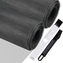 Fenster Fliegengitter 200x200cm Meterware Grau mit Reinigungsbürste