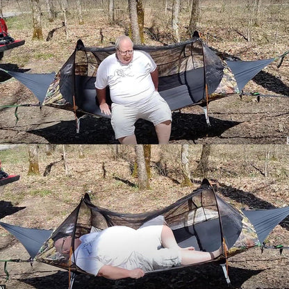 Hängemattenzelt für 1 Person mit Moskitonetz und Stauraum