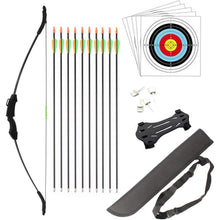Pfeil Bogen Set Junior Jagd Anfänger Recurve Bogenschießen 15LB Kinder Teenager