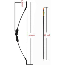 Pfeil Bogen Set Junior Jagd Anfänger Recurve Bogenschießen 15LB Kinder Teenager
