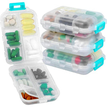 Tablettenbox 7 Tage Medikamentenbox 10 Fächer Handlich