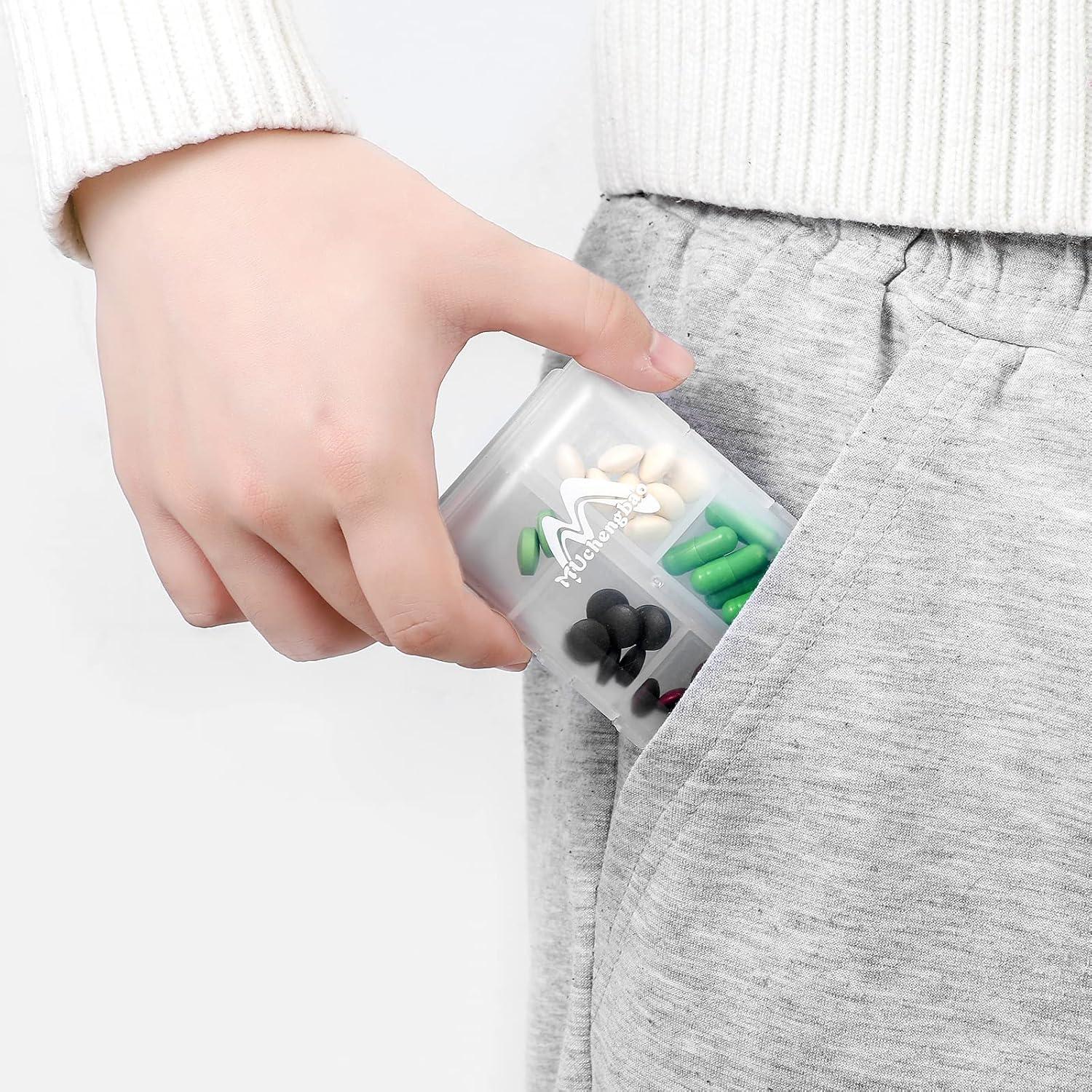 Tablettenbox 7 Tage Pillendose 10 Fächer Medikamentenbox