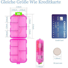 4er Pack Tablettenbox 7 Tage, Pillendose 10 Fächer Handlich