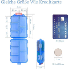 Tablettenbox 7 Tage Pillendose 10 Fächer Medikamentenbox