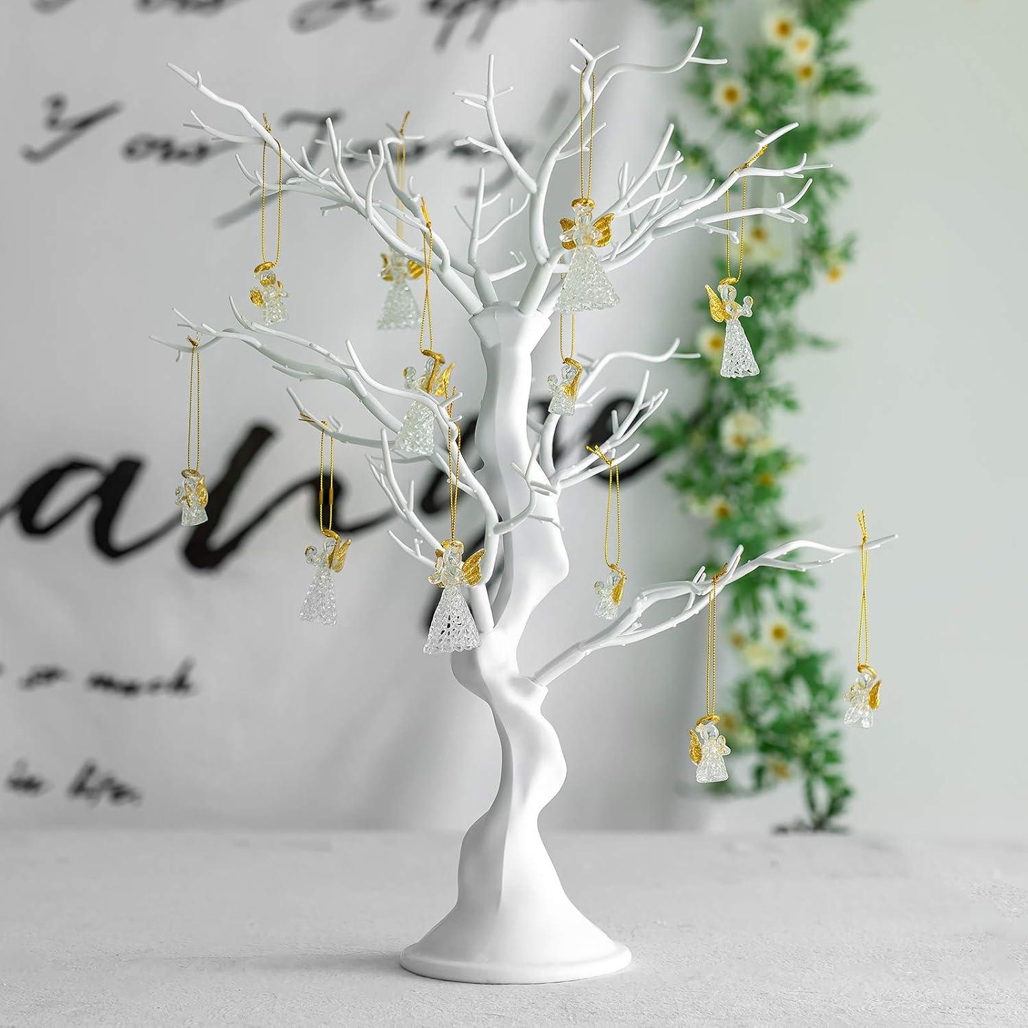 Künstlicher Baum Hochzeit Dekoration abziehbarer Wunschbaum Weiß 1 Stück