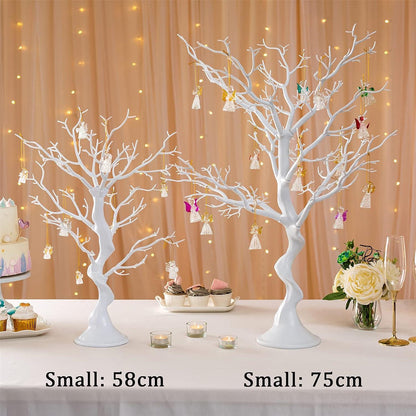 Künstlicher Baum Hochzeit Dekoration abziehbarer Wunschbaum Weiß 1 Stück