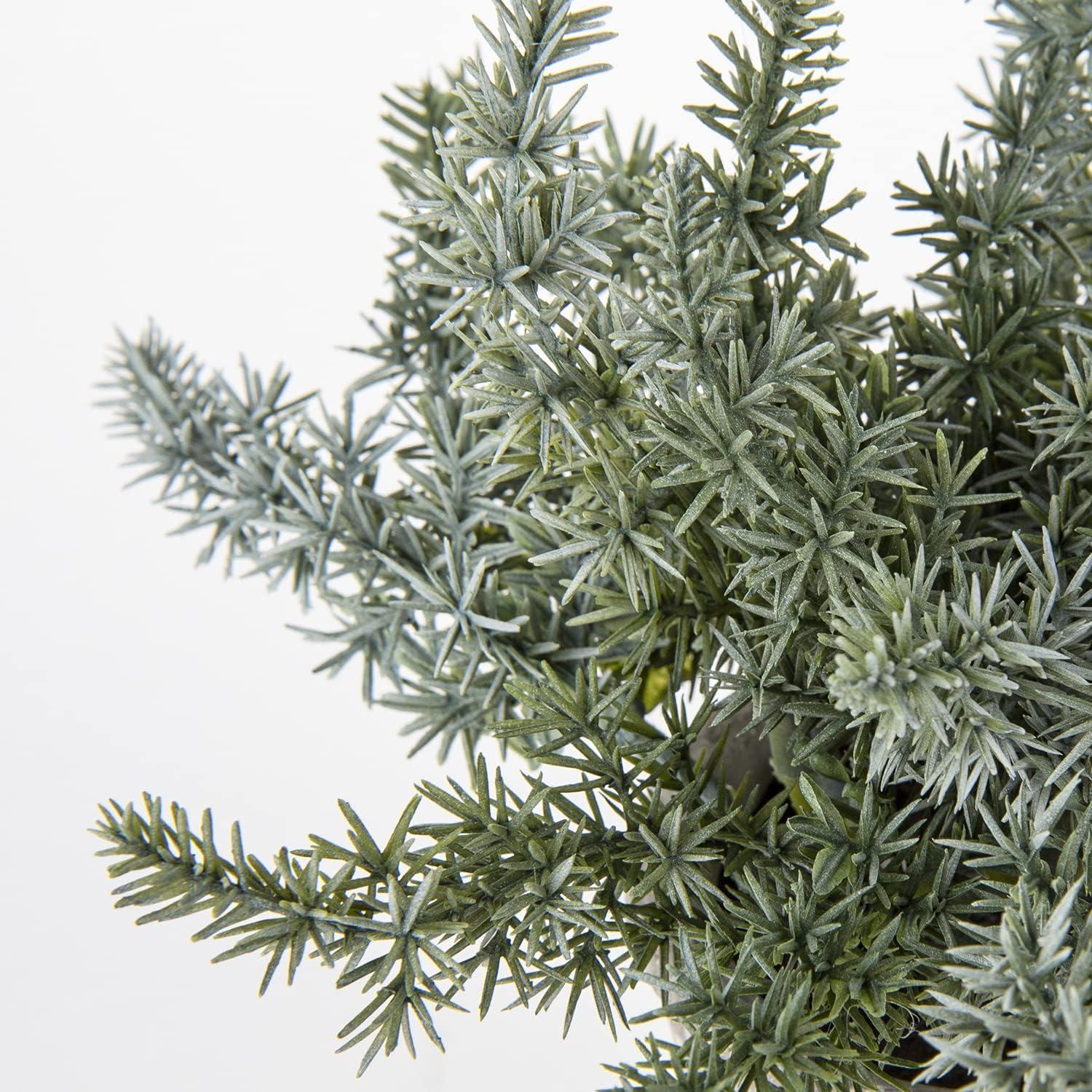 Kunstpflanze Eukalyptus Rosmarin Kräuter im Zementtopf 3er Set