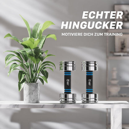 Northdeer Kurzhanteln Stahl Ultrakompakt Einstellbar 2,5-25kg Schaumstoff-Griff