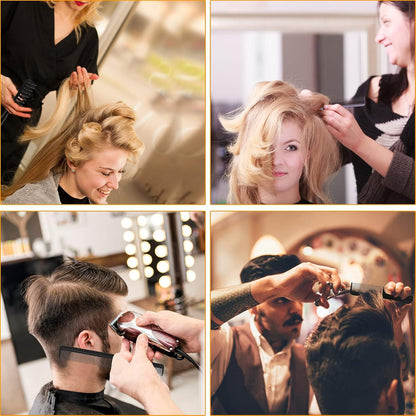 34-teiliges Profi Styling Kämme Set mit Clips, Schwarz