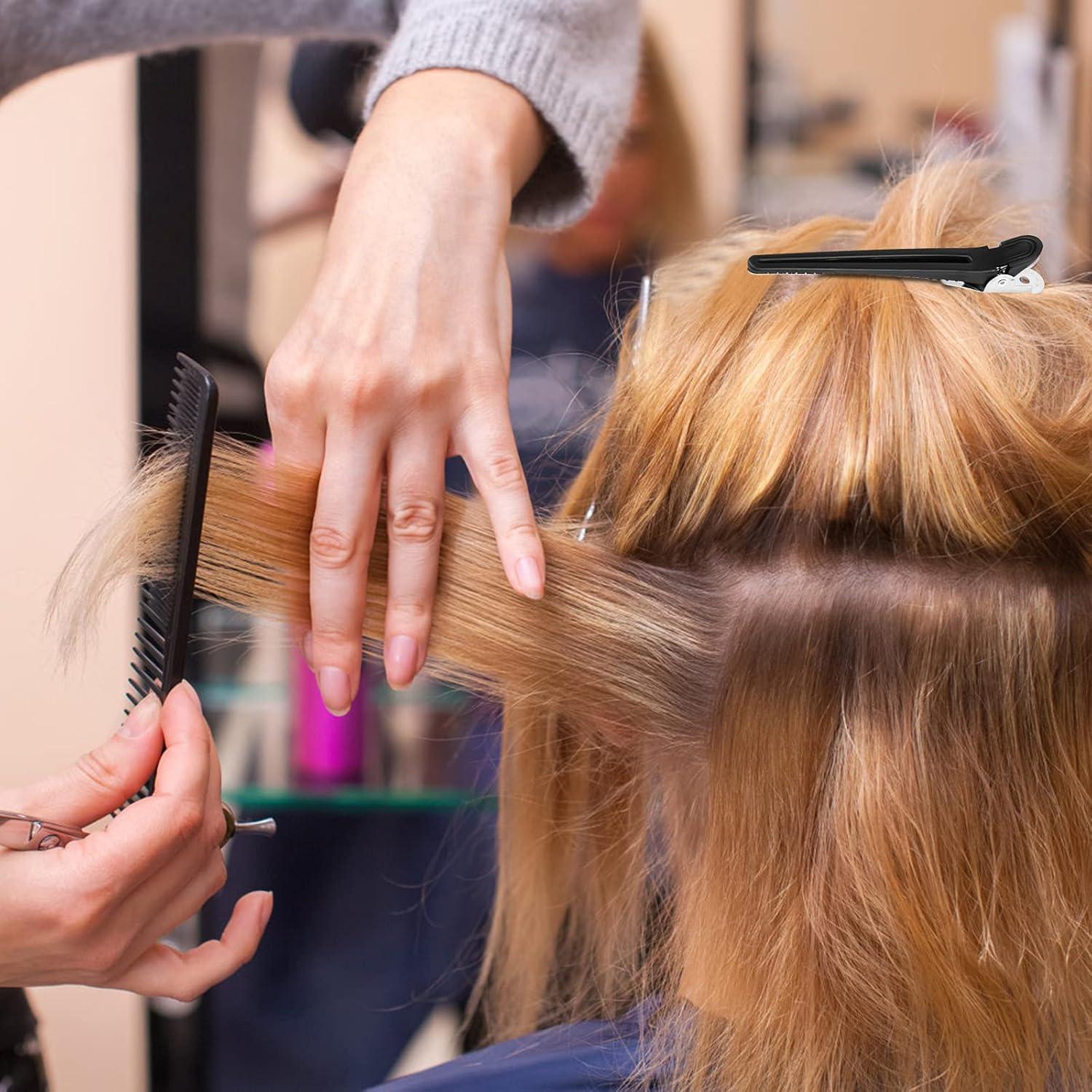 34-teiliges Profi Styling Kämme Set mit Clips Schwarz