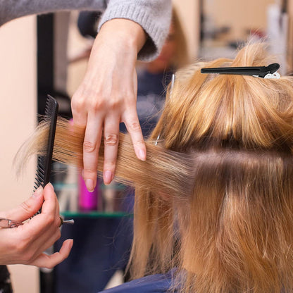 34-teiliges Profi Styling Kämme Set mit Clips Schwarz
