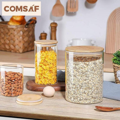 Glas Vorratsgläser 3000ml Luftdicht Spaghetti Aufbewahrung Set
