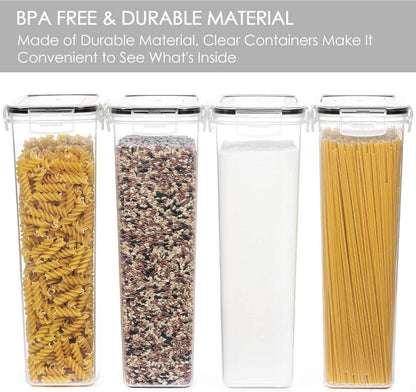 Vtopmart 2.8L Vorratsdosen Set, Müsli Schüttdose 4er Set, luftdicht, BPA frei